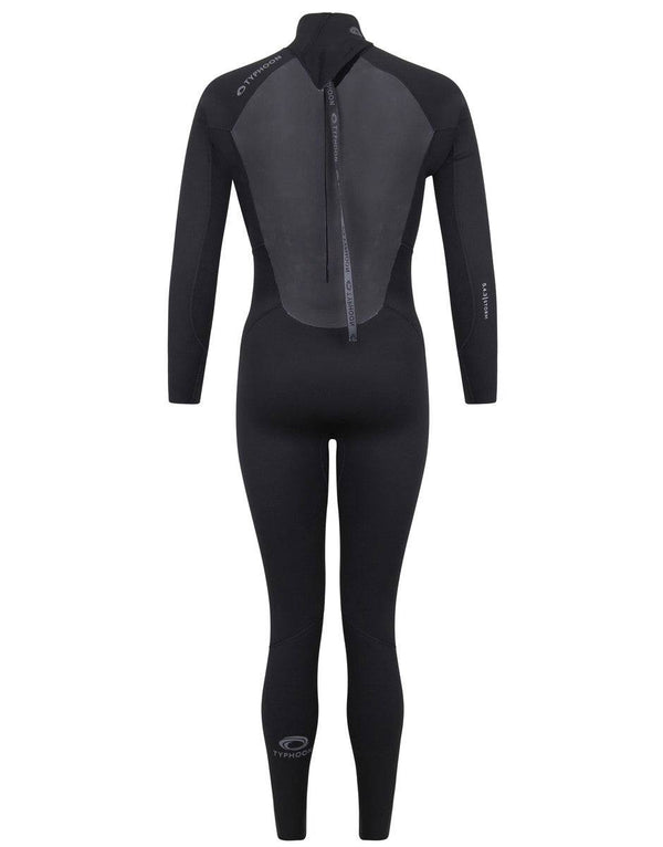 Typhoon Ladies Storm5 Full Wetsuit -BLACK - Borderland Muff