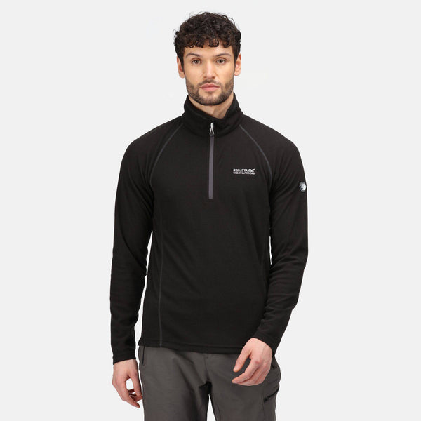Regatta Mens Montes Fleece -BLACK - Borderland Muff