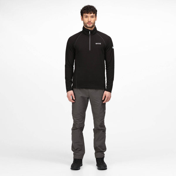 Regatta Mens Montes Fleece -BLACK - Borderland Muff