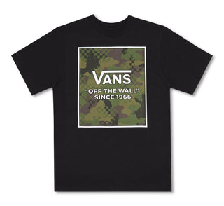 VANS Kids Camo Box Tee -BLACK - Borderland Muff