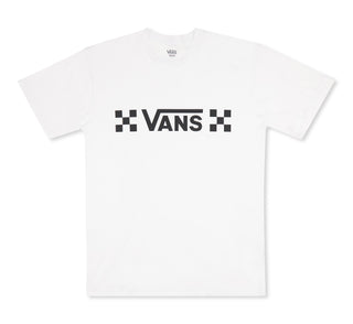 VANS Mens Drop V Checkered Tee -WHITE - Borderland Muff