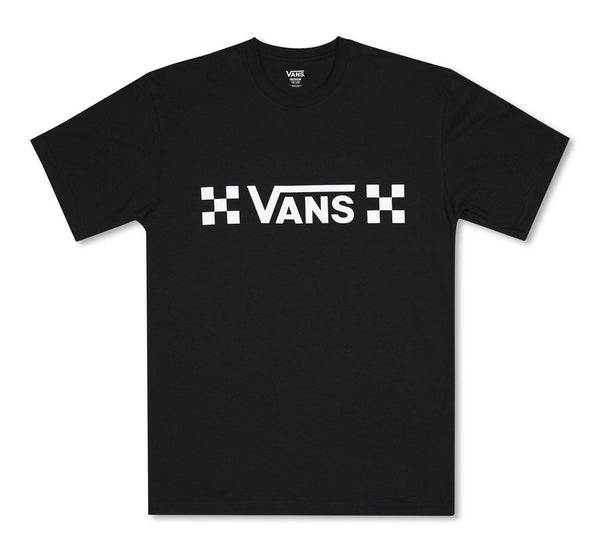 VANS Mens Drop V Checkered Tee -BLACK - Borderland Muff