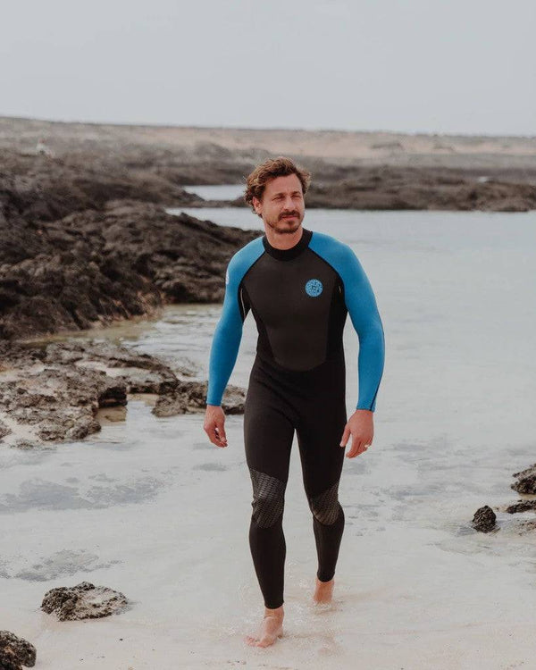 Saltrock Mens Core 3/2mm Full Wetsuit -BLUE - Borderland Muff