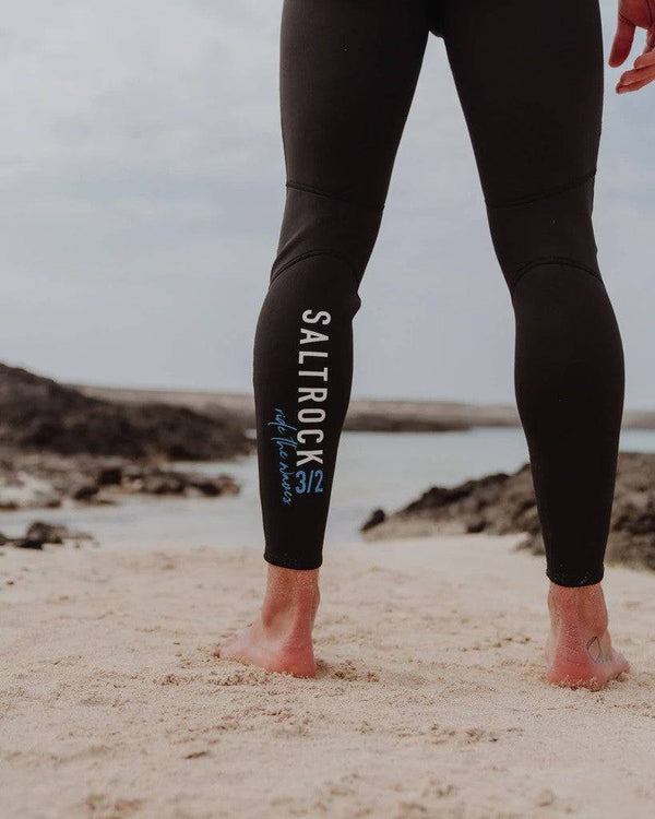 Saltrock Mens Core 3/2mm Full Wetsuit -BLUE - Borderland Muff