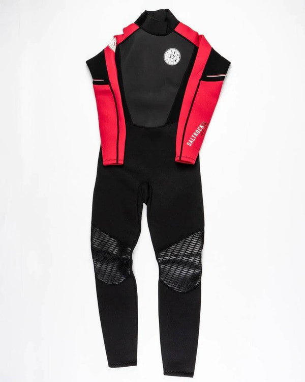 Saltrock Kids Core 3/2mm Full Wetsuit -RED - Borderland Muff