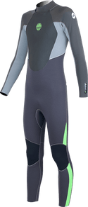 Alder Kids Stealth 5/4/3mm Full Wetsuit -JET - Borderland Muff