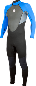 Alder Mens Impact 3/2mm Full Wetsuit -ROYAL BLUE - Borderland Muff