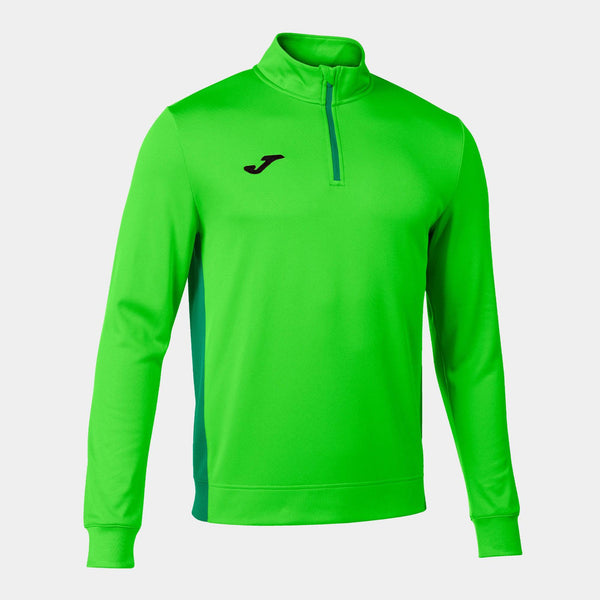 JOMA Mens Winner II Half Zip -FLURO GREEN - Borderland Muff