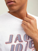 Jack & Jones JCOPHIL Tee -WHITE - Borderland Muff