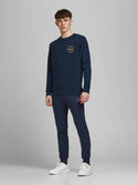 Jack & Jones Gordon/Shark Joggers -NAVY BLAZER - Borderland Muff