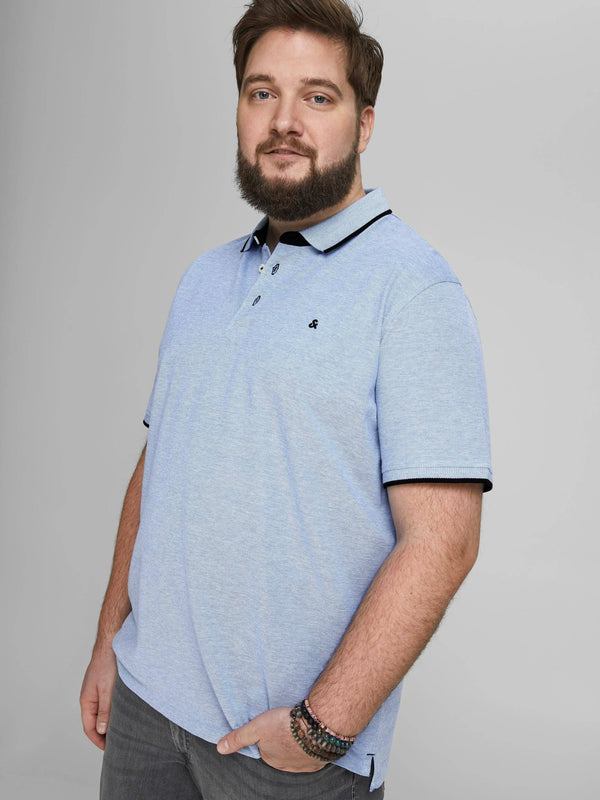 Jack & Jones JJEPAULOS Plus Size Polo -COBALT - Borderland Muff