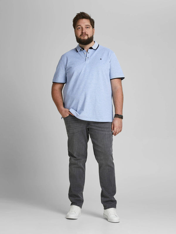 Jack & Jones JJEPAULOS Plus Size Polo -COBALT - Borderland Muff