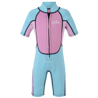 Yello Kids Seahorse Shortie Wetsuit (Ages 1-4) -PINK (Age 4 only) - Borderland Muff