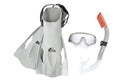 Hydro Swim Meridian Adult Snorkel Set (BW25020) - Borderland Muff