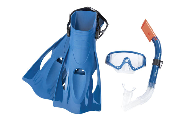 Hydro Swim Meridian Adult Snorkel Set (BW25020) - Borderland Muff