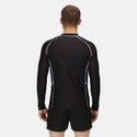 Regatta Mens Long Sleeve Rash Guard -BLACK/GREY - Borderland Muff