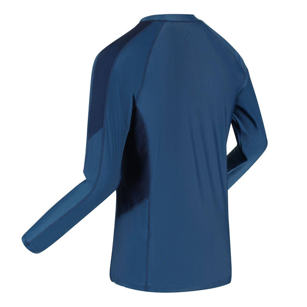 Regatta Mens Long Sleeve Rash Guard -BLUE - Borderland Muff