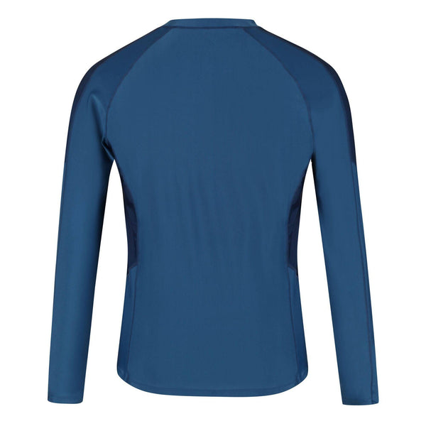 Regatta Mens Long Sleeve Rash Guard -BLUE - Borderland Muff