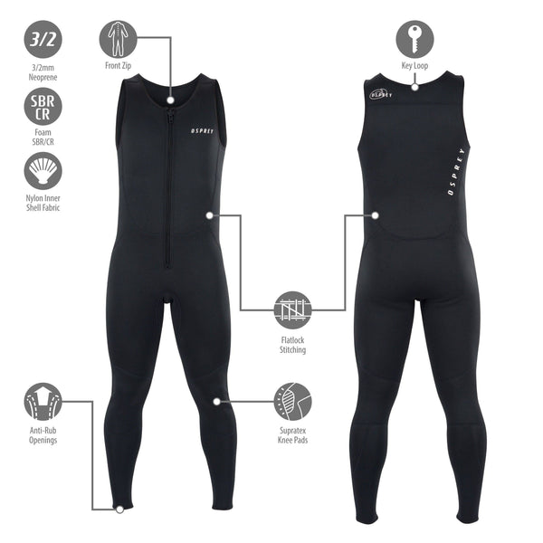 Osprey Long John Swimming Wetsuit - Borderland Muff