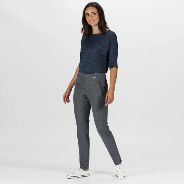 Regatta Ladies Pentre Stretch Trousers -GREY - Borderland Muff