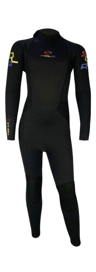 SOLA Kids Fire 5/4mm Wetsuit -BLACK - Borderland Muff