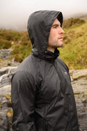 Mac in a Sac Adults Waterproof Breathable Windproof Unisex Origin Packable Jacket-BLACK - Borderland Muff