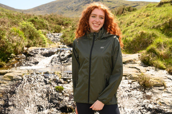 Mac in a Sac Adults Origin Waterproof Breathable Windproof Unisex Packable Jacket-KHAKI - Borderland Muff