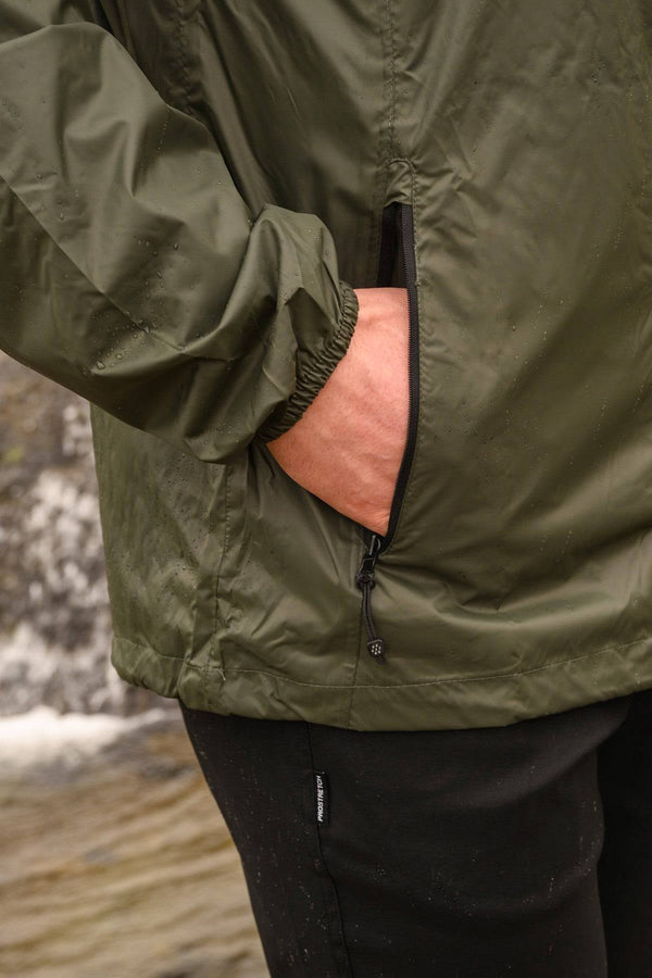 Mac in a Sac Adults Origin Waterproof Breathable Windproof Unisex Packable Jacket-KHAKI - Borderland Muff
