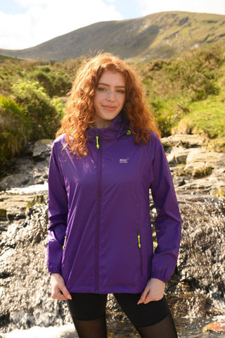 Mac in a Sac Adults Waterproof Breathable Windproof Unisex Origin Packable Jacket-PURPLE - Borderland Muff