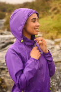 Mac in a Sac Adults Waterproof Breathable Windproof Unisex Origin Packable Jacket-PURPLE - Borderland Muff