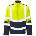 Supertouch 2 Tone Hi Vis Softshell Jacket -YELLOW/NAVY - Borderland Muff