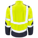 Supertouch 2 Tone Hi Vis Softshell Jacket -YELLOW/NAVY - Borderland Muff