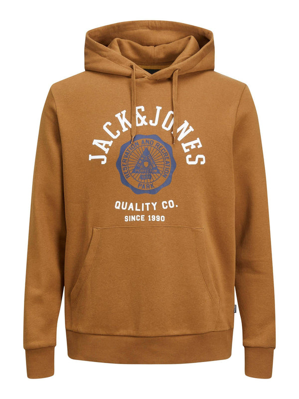 Jack & Jones JJELOGO Hoody -RUBBER - Borderland Muff