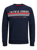 Jack & Jones JJIRON Sweatshirt -NAVY BLAZER - Borderland Muff