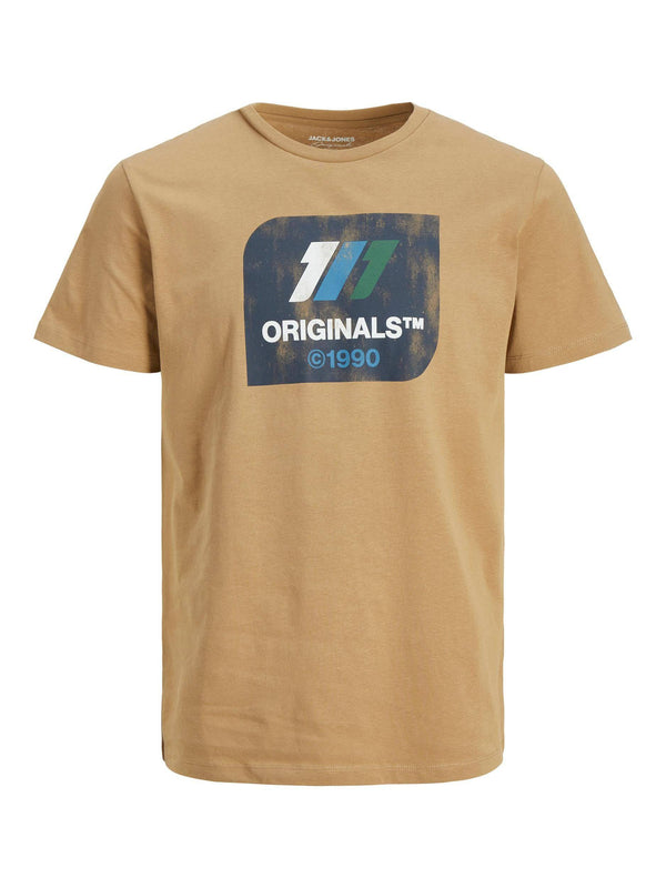 Jack & Jones JORNATE Tee -BROWN - Borderland Muff