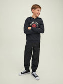 Jack & Jones JJELOGO Boys Hoody -BLACK - Borderland Muff