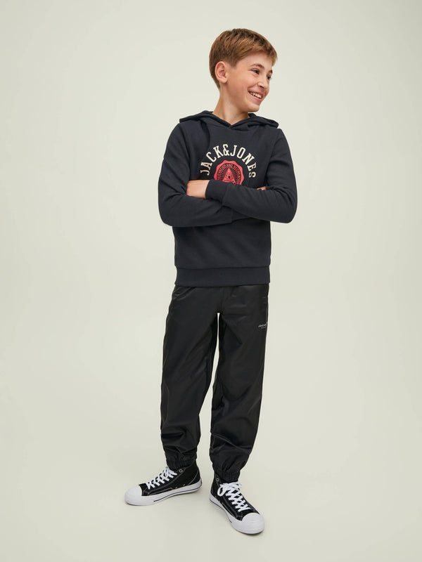 Jack & Jones JJELOGO Boys Hoody -BLACK - Borderland Muff