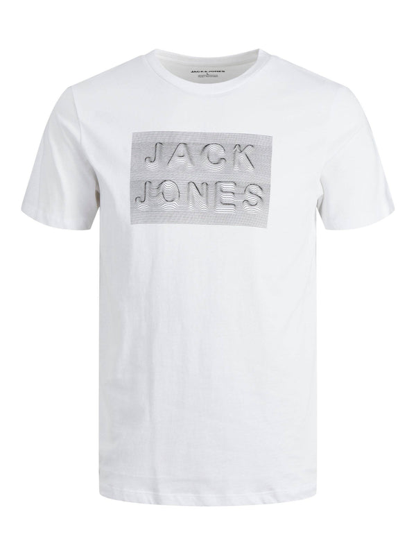 Jack & Jones JJFOAM Boys Tee -WHITE - Borderland Muff