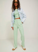 JJXX POPPY Trousers -PASTEL GREEN - Borderland Muff