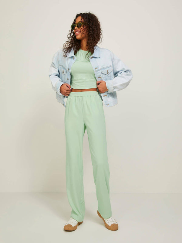 JJXX POPPY Trousers -PASTEL GREEN - Borderland Muff