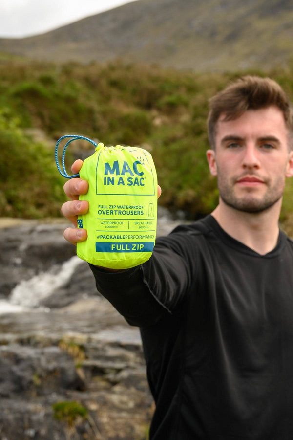 Mac in a Sac Waterproof Breathable Windproof Unisex Origin Packable Full-Zip Overtrousers - Borderland Muff