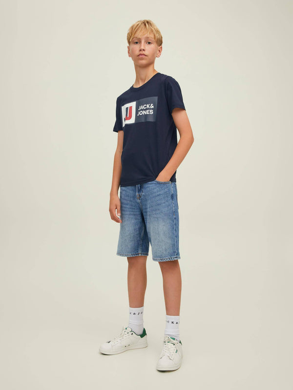 Jack & Jones JCOLOGAN Boys Tee -NAVY BLAZER - Borderland Muff