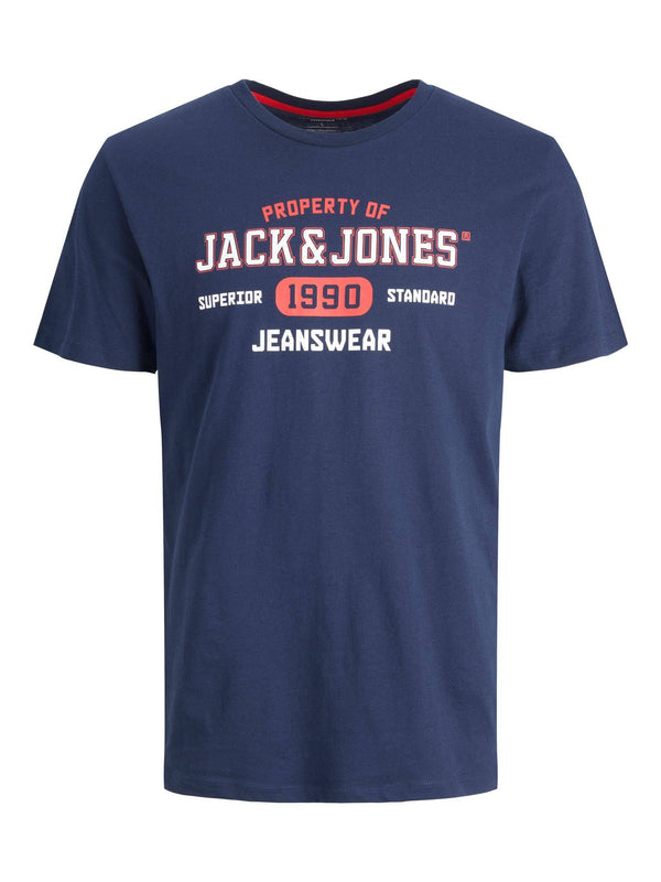 Jack & Jones JJSTAMP Boys Tee -NAVY BLAZER - Borderland Muff