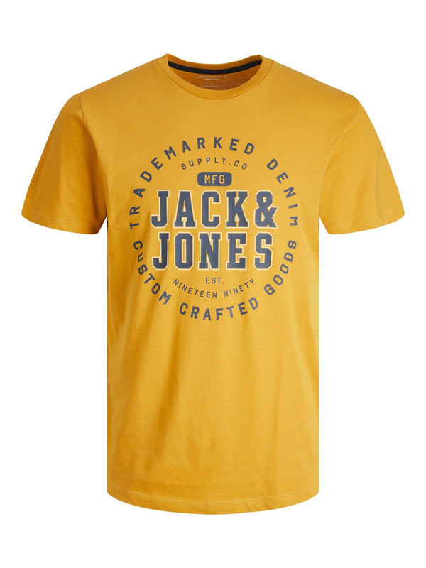 Jack & Jones JJSTAMP Boys Tee -HARVEST GOLD - Borderland Muff