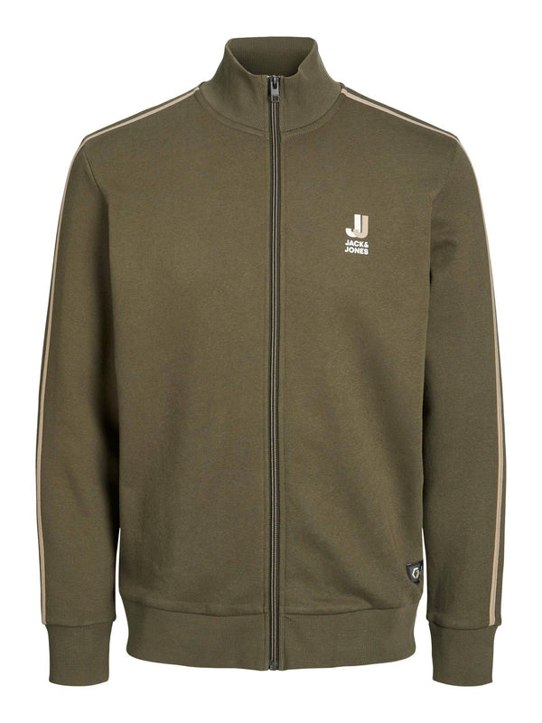 Jack & Jones JCOLOGAN Boys Zip Sweatshirt -FOREST NIGHT - Borderland Muff