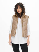 Jacqueline De Yong FINNO Bodywarmer -FUR BROWN - Borderland Muff