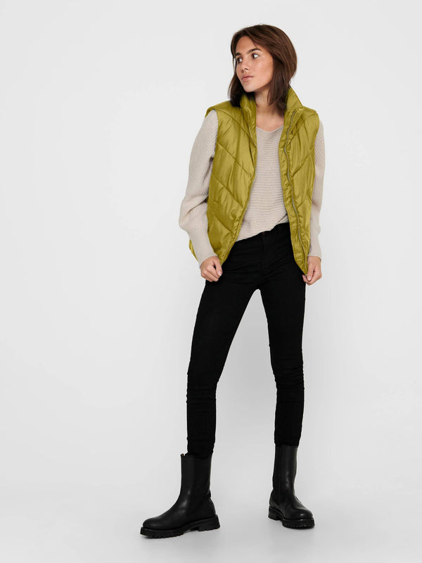 Jacqueline De Yong FINNO Bodywarmer -DRIED TOBACCO - Borderland Muff