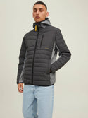 Jack & Jones JCOBERG Hybrid Jacket -ASPHALT - Borderland Muff