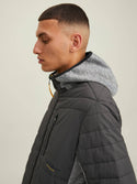 Jack & Jones JCOBERG Hybrid Jacket -ASPHALT - Borderland Muff