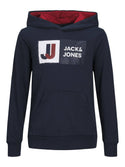 Jack & Jones JCOLOGAN Kids Hoody -NAVY BLAZER - Borderland Muff